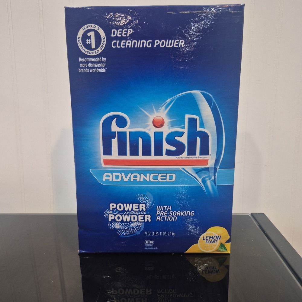 Finish Powder Dishwasher Advanced  Detergent, Lemon Fresh Scent, 75 Oz